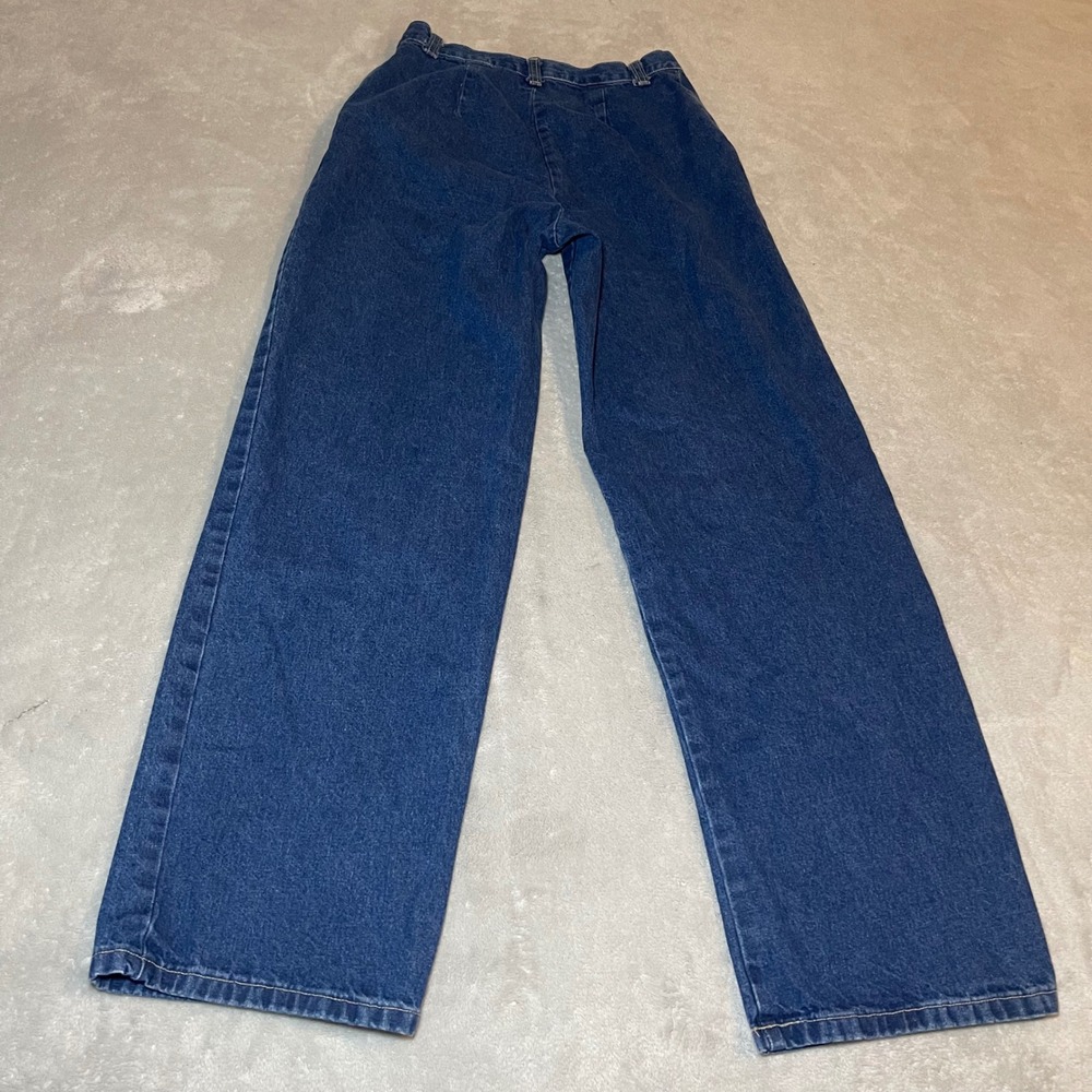 Vintage Casual Corner Jeans Womens 10 High Rise Wide Leg Denim Made in USA 90s - Picture 4 of 12